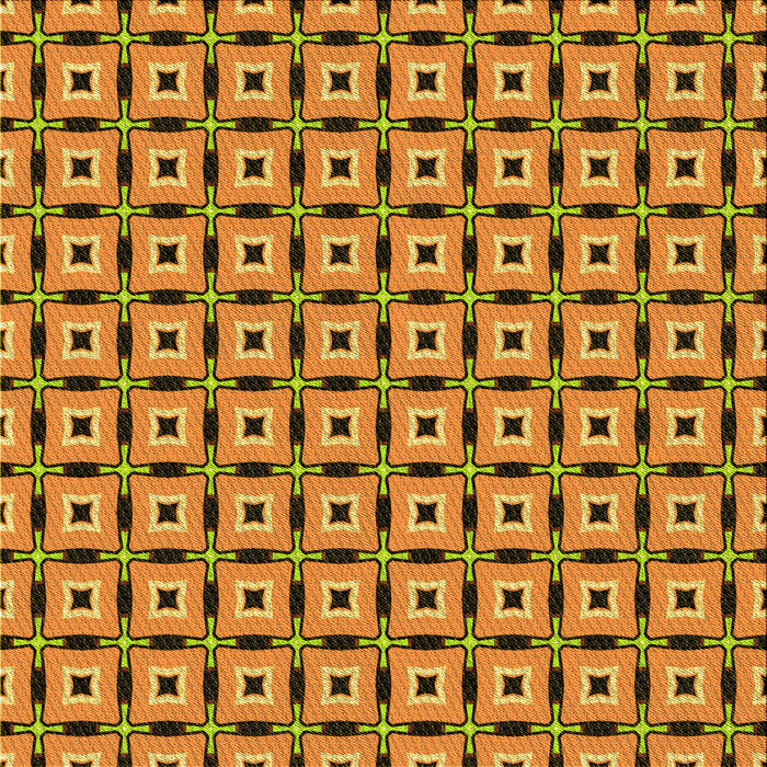 Round Patterned Saddle Brown Rug, pat2492yw