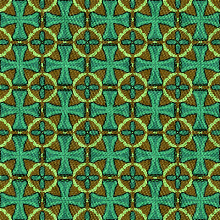 Round Machine Washable Transitional Chocolate Brown Rug, wshpat2493grn