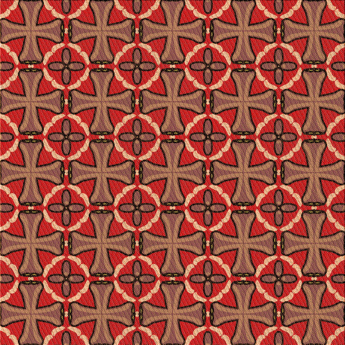 Round Machine Washable Transitional Tomato Red Rug, wshpat2493org