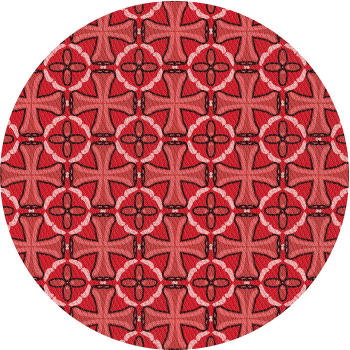 Square Machine Washable Transitional Red Rug in a Living Room, wshpat2493rd