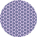 Square Patterned Deep Periwinkle Purple Rug, pat2494blu