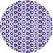 Square Machine Washable Transitional Deep Periwinkle Purple Rug in a Living Room, wshpat2494blu