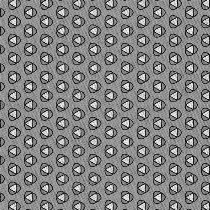 Round Patterned Gray Rug, pat2494gry