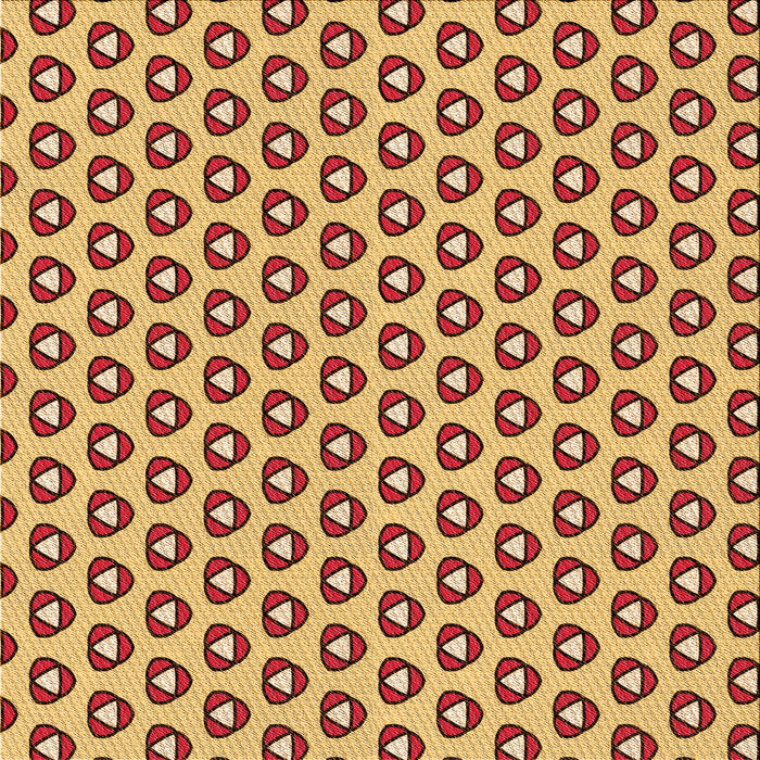 Round Patterned Mahogany Brown Rug, pat2494org