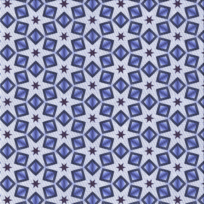 Round Patterned Deep Periwinkle Purple Rug, pat2495blu