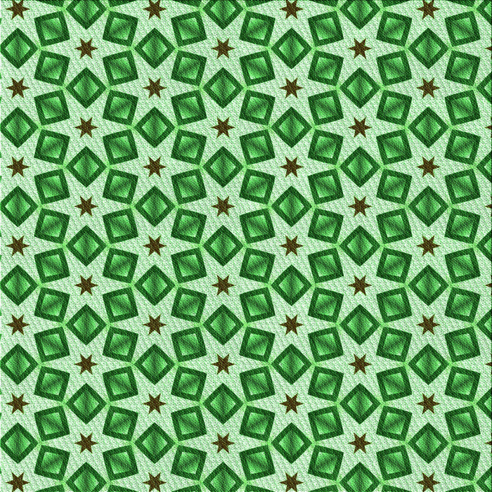 Round Patterned Forest Green Rug, pat2495grn