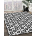 Machine Washable Transitional Gray Rug in a Family Room, wshpat2495gry