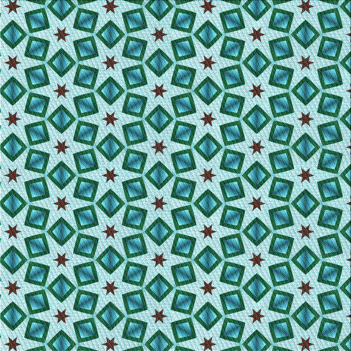 Round Machine Washable Transitional Teal Green Rug, wshpat2495lblu