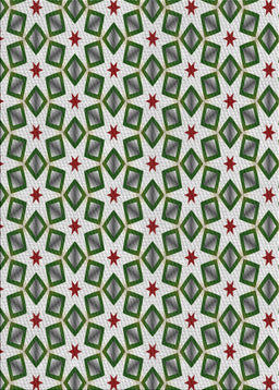 Patterned Gray Novelty Rug, pat2495