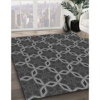 Patterned Platinum Gray Rug, pat2496gry