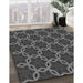 Patterned Platinum Gray Rug in Family Room, pat2496gry