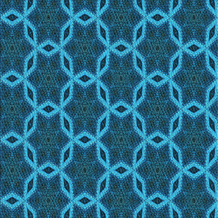 Machine Washable Transitional Deep Sky Blue Rug, wshpat2496lblu