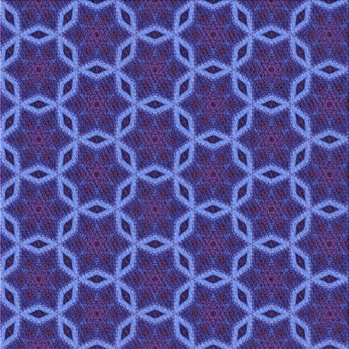 Round Patterned Light Slate Blue Rug, pat2496pur