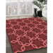 Machine Washable Transitional Red Rug in a Family Room, wshpat2496rd