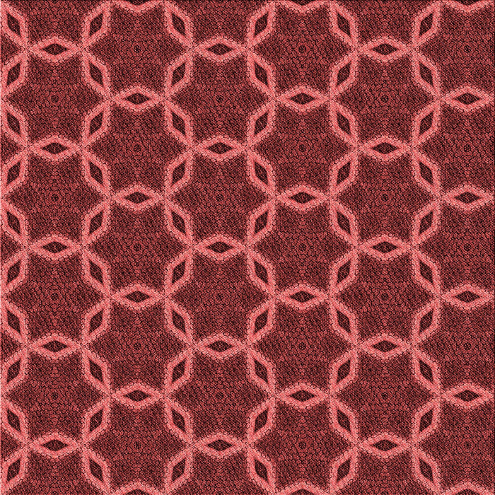 Round Patterned Red Rug, pat2496rd