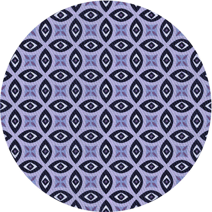 Square Patterned Blue Rug, pat2497blu