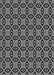 Patterned Charcoal Black Rug, pat2497gry