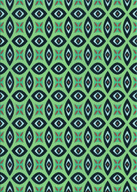 Machine Washable Transitional Green Rug, wshpat2497lblu