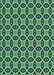 Patterned Green Rug, pat2497lblu