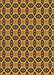 Patterned Orange Rug, pat2497org