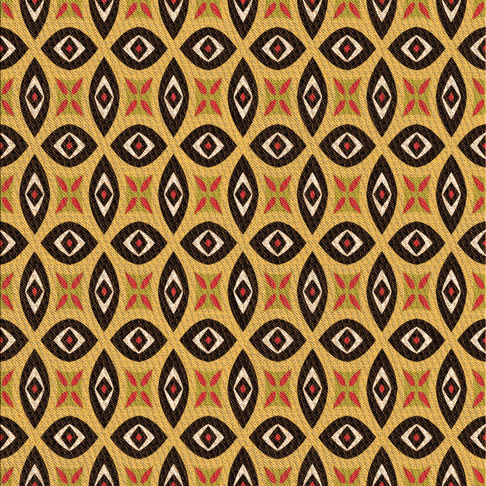 Patterned Orange Rug, pat2497org