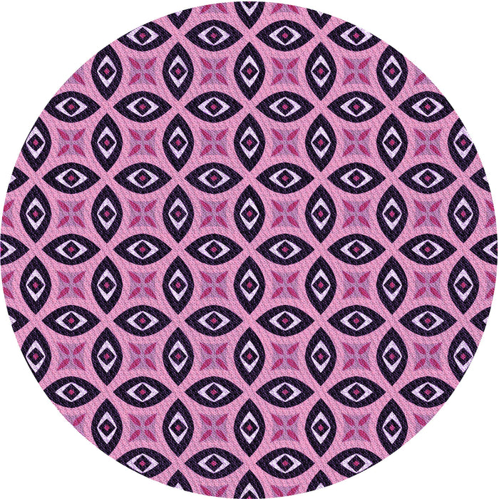 Square Patterned Violet Purple Rug, pat2497pur