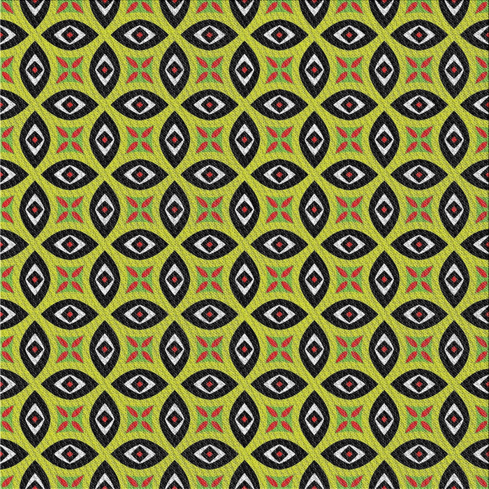 Square Patterned Charcoal Black Novelty Rug, pat2497