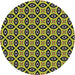 Sideview of Patterned Charcoal Black Novelty Rug, pat2497