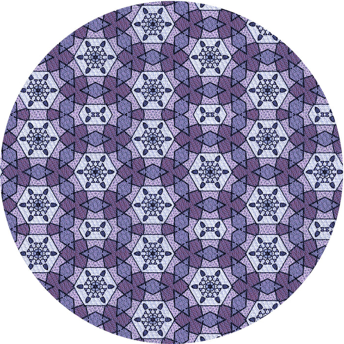 Square Patterned Blue Rug, pat2498blu