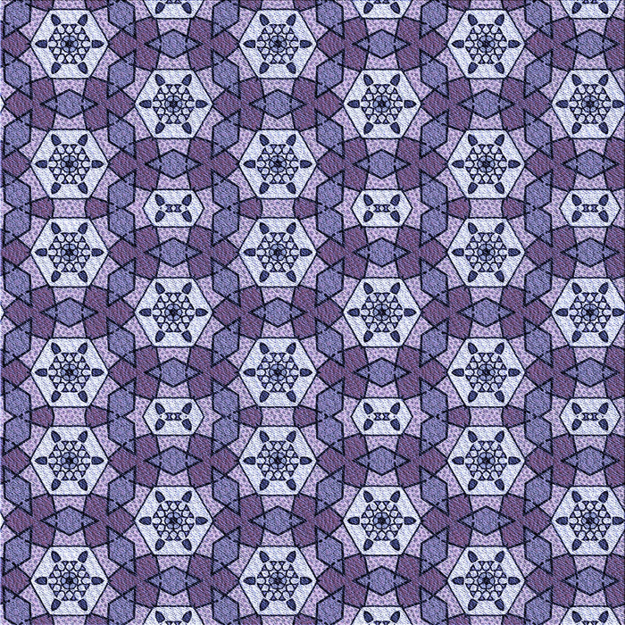 Round Machine Washable Transitional Blue Rug, wshpat2498blu