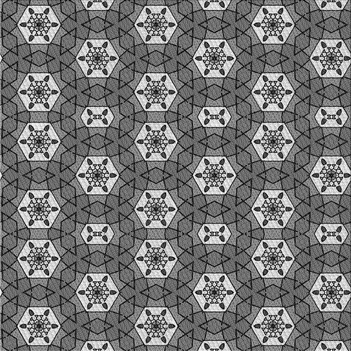 Round Patterned Dark Gray Rug, pat2498gry