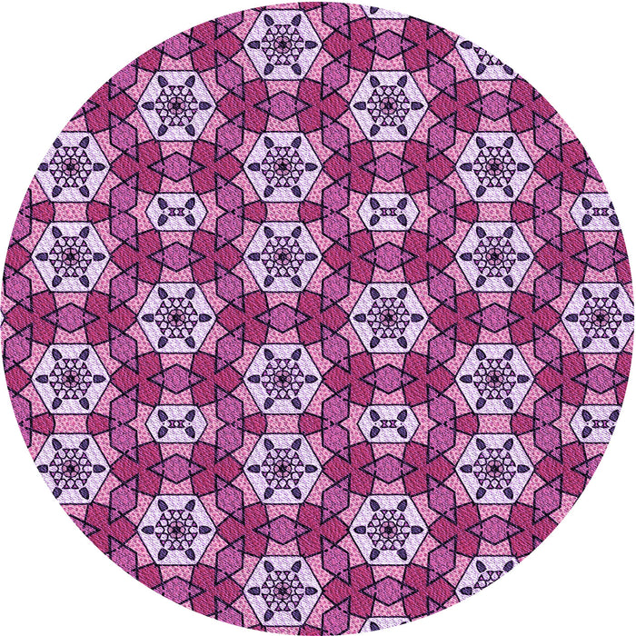 Square Patterned Dark Magenta Purple Rug, pat2498pur