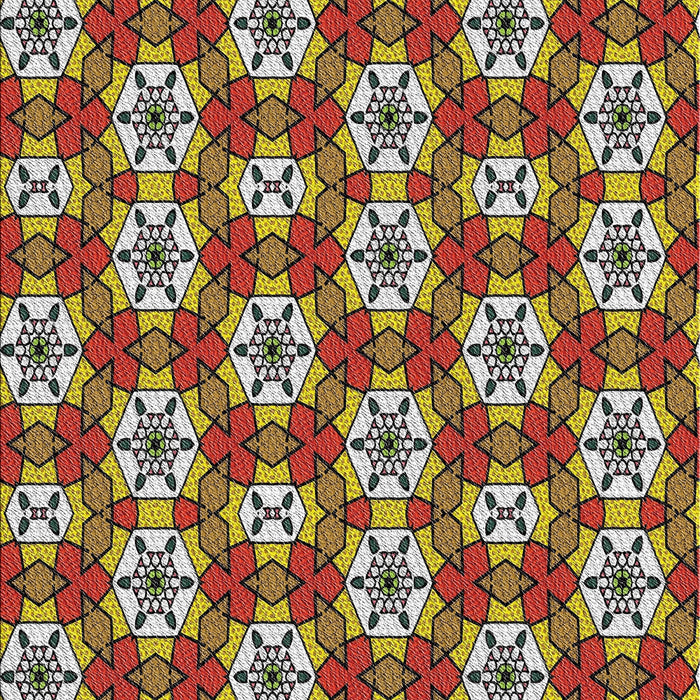 Patterned Red Novelty Rug, pat2498