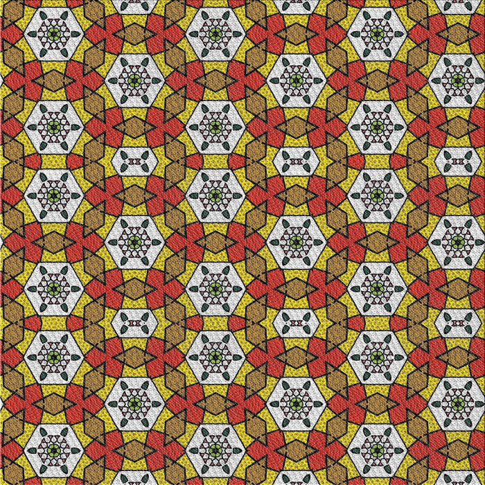 Square Patterned Red Novelty Rug, pat2498