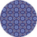 Square Patterned Sky Blue Rug, pat2499blu