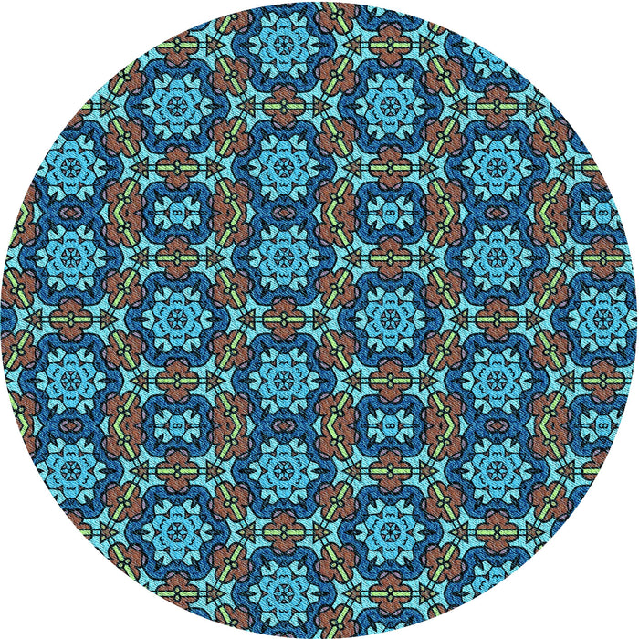 Square Machine Washable Transitional Dark Gray Black Rug in a Living Room, wshpat2499lblu