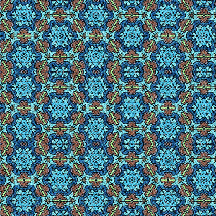 Round Machine Washable Transitional Dark Gray Black Rug, wshpat2499lblu