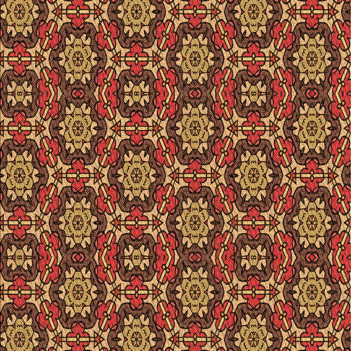 Patterned Orange Rug, pat2499org