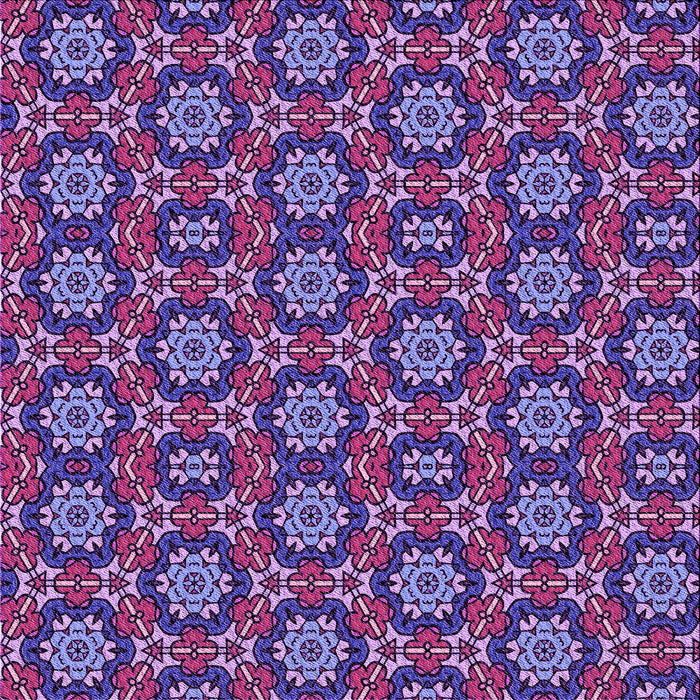 Round Machine Washable Transitional Purple Rug, wshpat2499pur