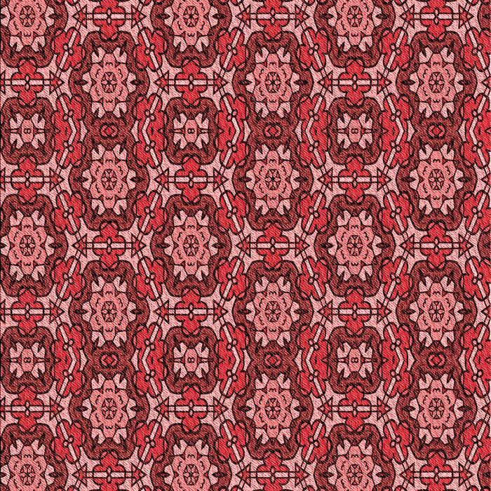 Patterned Cranberry Red Rug, pat2499rd