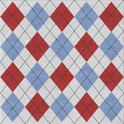 Square Patterned Pale Blue Novelty Rug, pat249