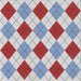 Square Patterned Pale Blue Novelty Rug, pat249