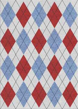 Patterned Pale Blue Novelty Rug, pat249