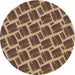 Square Patterned Red Brown Rug, pat25brn