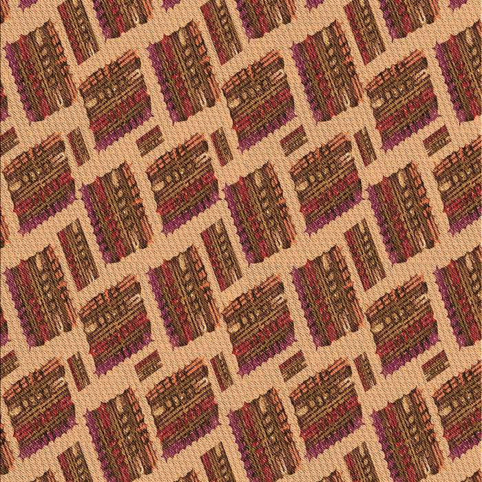 Patterned Orange Rug, pat25org