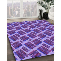 Patterned Bright Purple Rug, pat25pur