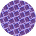 Square Patterned Bright Purple Rug, pat25pur