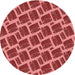 Square Patterned Red Rug, pat25rd