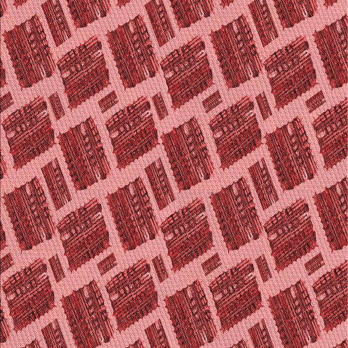 Patterned Red Rug, pat25rd