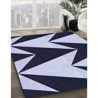 Patterned Night Blue Rug, pat250blu